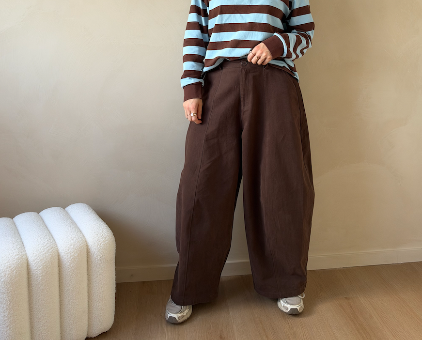 Balloon trouser brown