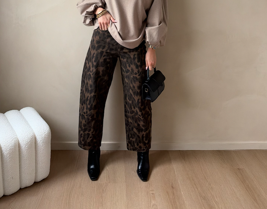 Cleo leopard trousers