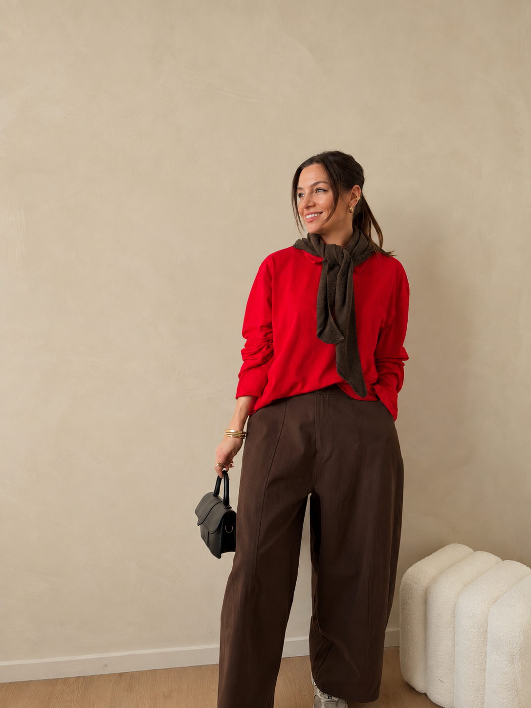 Balloon trouser brown