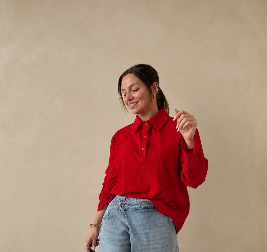 Charlie polo red