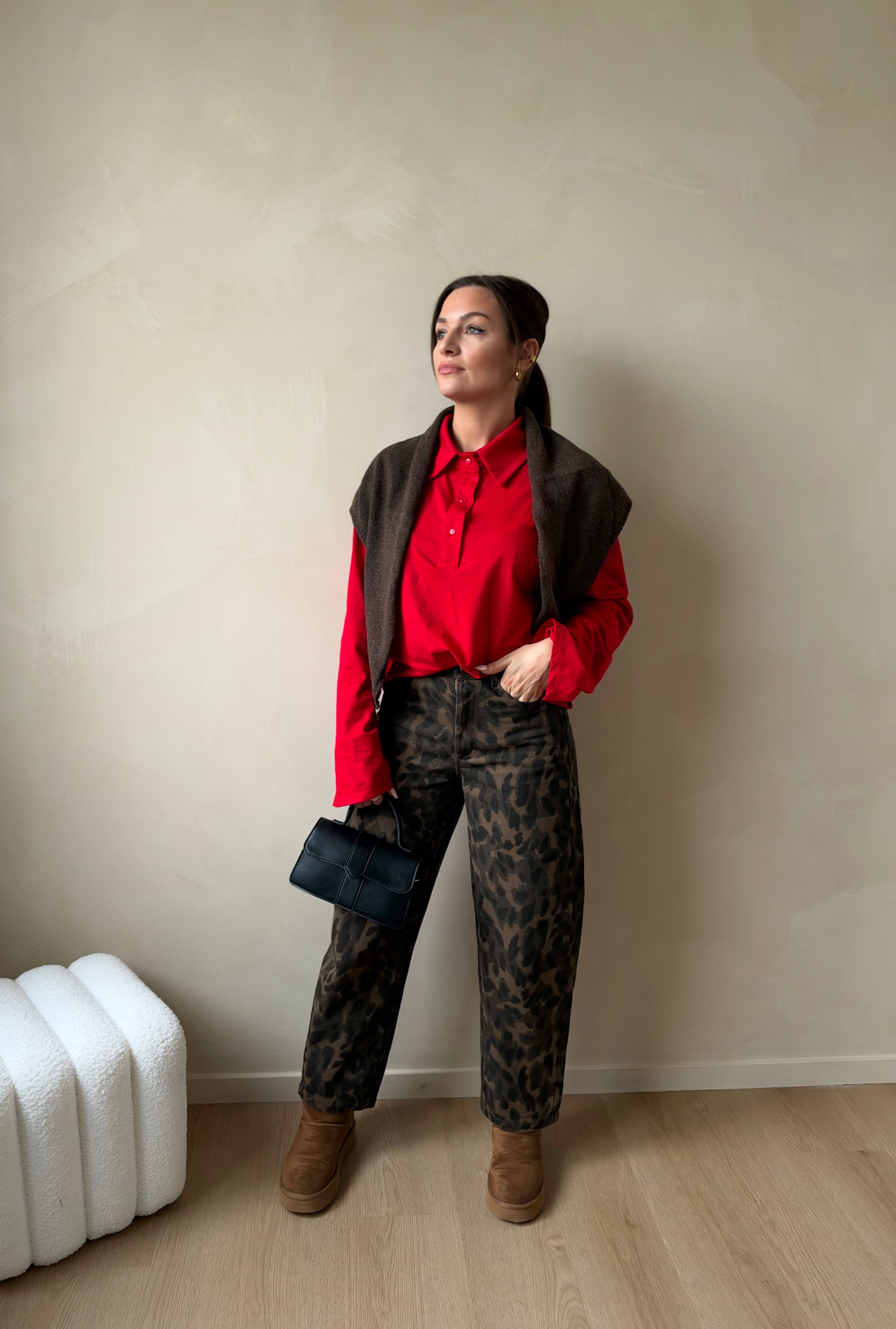 Cleo leopard trousers