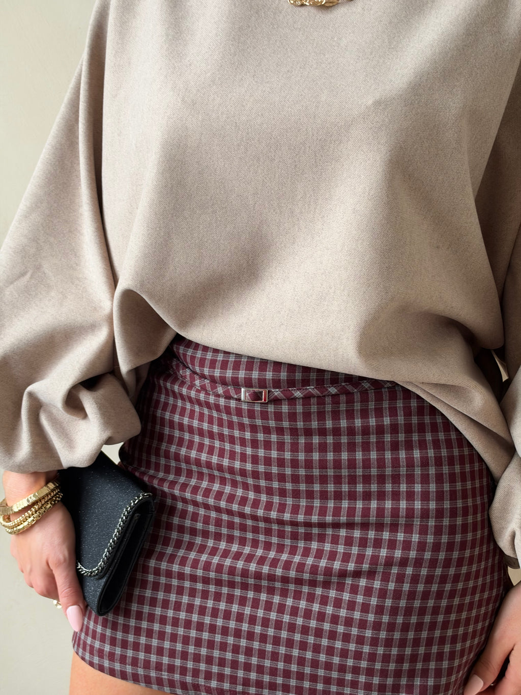 Margot à carreaux skirt